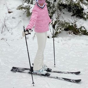 White Bogner ski pants